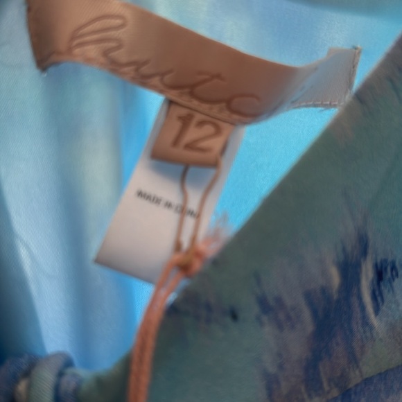 NWT Anthropologie hutch Erika midi floral dress in blue - Picture 7 of 8